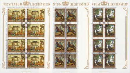 Liechtenstein 1978 - MICHEL 717-719 - Stemplet miniark