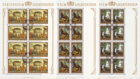 Liechtenstein 1978 - MICHEL 717-719 - Stemplet miniark