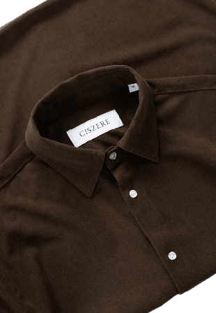 Ciszere Walker Cord Shirt Button-downskjortor Herr Brun S