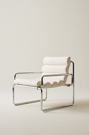 Jotex - Nojatuoli Eliseouter: Champagne Color Leather /Inside: Offwhite Color Velvet Eliseouter: champagne color leather /inside: offwhite color 