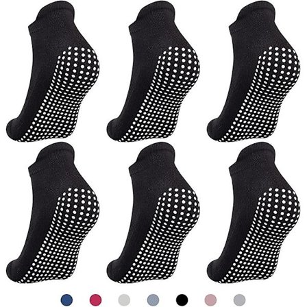 6 par Acsergery present halkfria grepp för yoga, pilates, sjukhus, halkfria