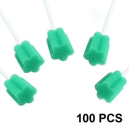 100 stk Munnsvamp Steril Munnsvamp Munnpleie Svamp Munn