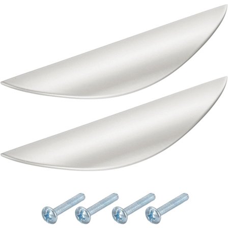 pieces - skap håndtak - dørhåndtak - halvmåne skap håndtak - hullavstand 96 mm - skuff håndtak - skjulte sinklegeringshåndtak