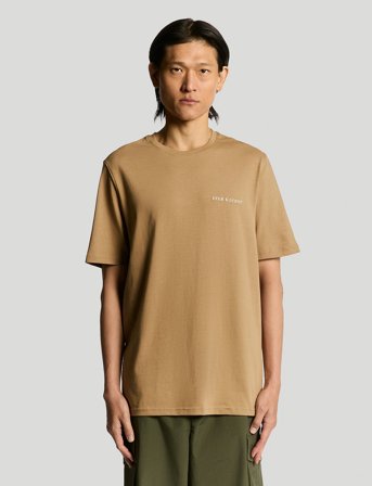 Lyle & Scott Script T-Shirt - Beige - XXL