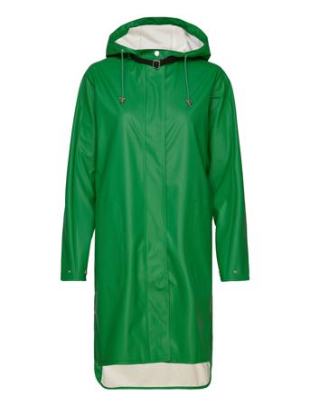 Raincoat Outerwear Rainwear Rain Coats Grønn Ilse Jacobsen*Betinget Tilbud