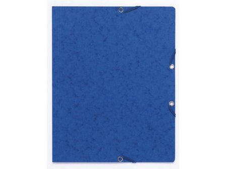 Gummibandsmapp kartong A4 blå - Lyreco - Kontorsmaterial - Mappar och plastfickor - Gummibandsmappar - Kartong