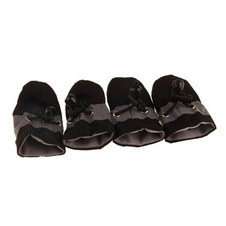 Vandtætte kæledyr hund sko Anti-slip regn støvler varme hvalp hund sokker støvler sko black Number 7