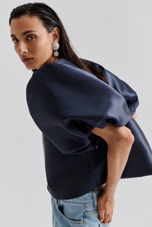 Malina - Cleo Blouse - XS - Dark Blue