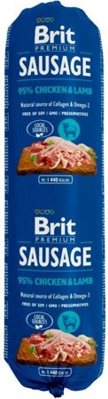 Brit Premium Köttkorv Chicken & Lamb 800 gram