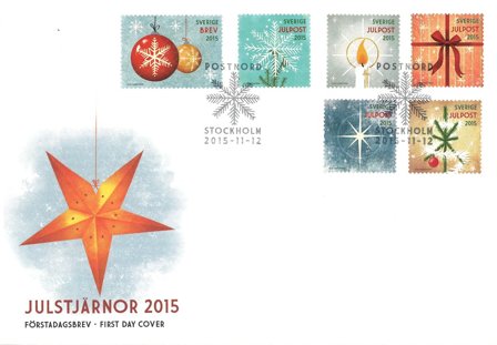 Sverige - Julen 2015 - Førstedagskuvert