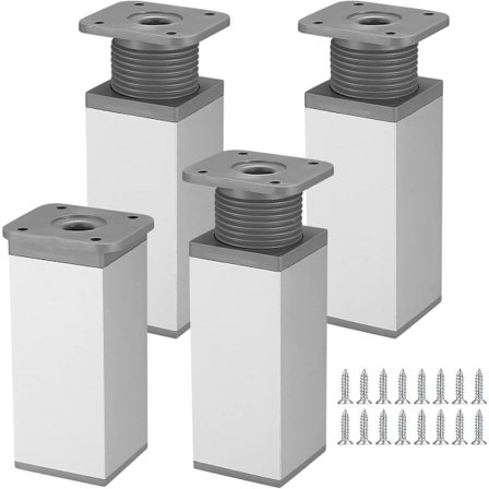 4 stk. - Møbelben - 10 cm - Justerbare møbelfødder - Justerbare bordben - sofaben