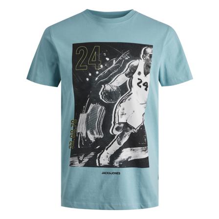 Jack & Jones, T-shirt Jcolegends Photo Niebieski, Mężczyzna, Rozmiar: M