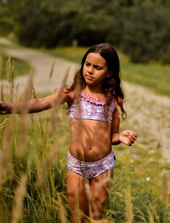 mikk-line Swim Bikini Uv Aop - Purple - 74/80CM