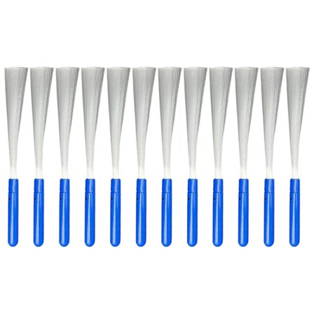 12st Glow Fiber Wand Stick LED-ljus Fiberoptisk blinkande stickor Leksak Nattlampa Rekvisita Jul Födelsedagsfest Favor