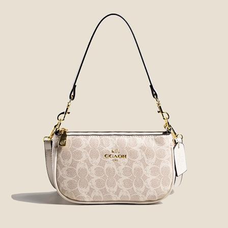 Damväska 2024 Tryckt Axelväska Högkvalitativ All-Match Crossbody Liten Fyrkantig Väska White