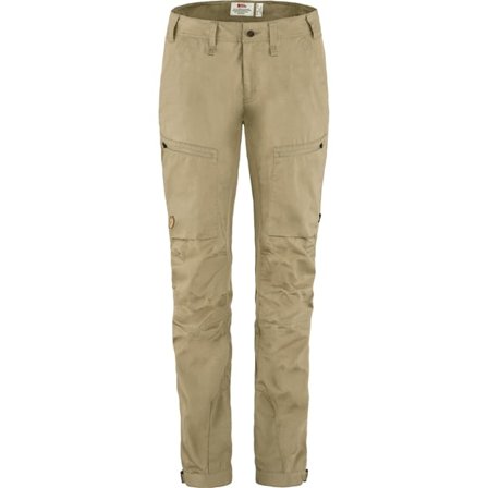 Fjällräven Dam's Abisko Lite Trekking Trousers in Fossil | Size: 34, G-1000