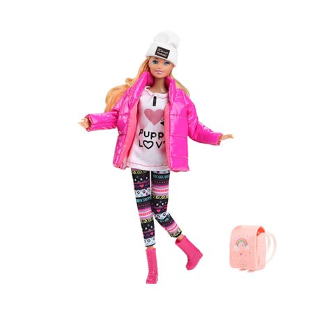 Barbie Dukkeklærsett i Eske - Kle Opp Jente Prinsesse Leke