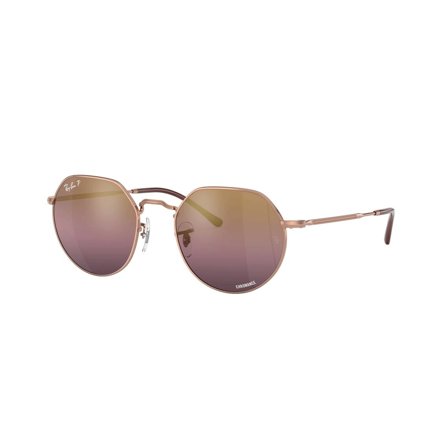 Ray-Ban Jack -Aurinkolasit - Gold Round - Ray-Ban RB3565 9202G9 5320