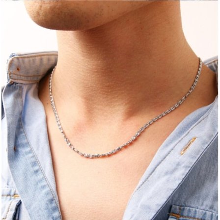 Rostfritt stål HALSBAND 3*500mm