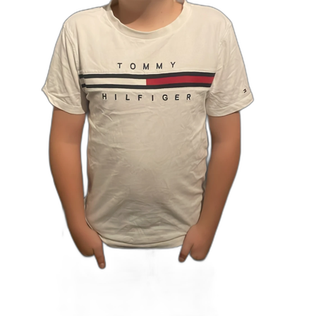 Vit t-shirt från Tommy Hilfiger