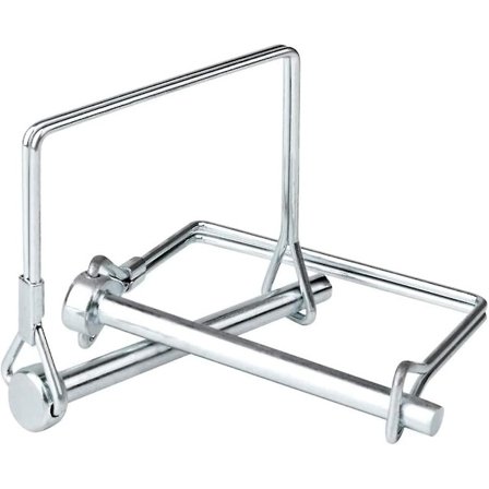 Pakke med 12 split-pins 8 mm folde-cotter-pins rektangulære kulstofstål sikkerhedsnål galvaniseret