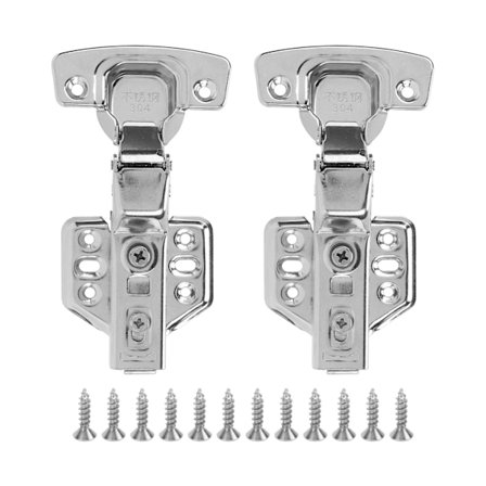 2 stk skap hengsler rustfritt stål 2,0 mm tykk tykk base galvanisering lys garderobe hengsel for kjøkken baderom stor bøy