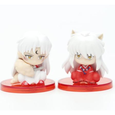 4 Inuyasha Q -versio käsityöpöytä poika sarjakuva animaatio istuma-asento Sesshomaru Govi Maitreya käsintehty malli koristelu