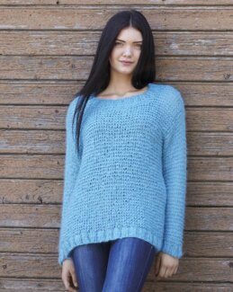 Strikkeoppskrift Genser rettstrikket - Svarta Fåret