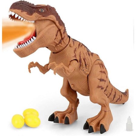 AOOPOO Dinosaurlegetøj til børn 3-5 år gamle drenge piger LED Lysende Gående og Brølende Realistisk T-Rex Dinosaurlegetøj med Glødende Øjne 