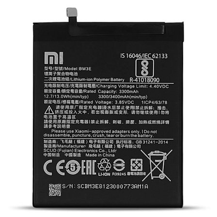 Sisäinen akku - ILMOITA - Xiaomi Mi 8 - Li-Polymeeri - 3400 mAh - Yli- ja ylikuumenemisestasuojattu