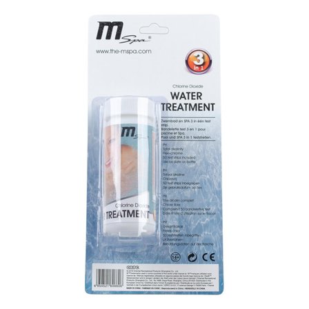 M-Spa 1030024 Teststicka pH/alkanitet/klor, 50-pack, Pooler & utebad