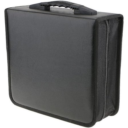 400 Disc CD DVD Organizer Holder Oppbevaringsveske PU Lær Lett Bæreveske