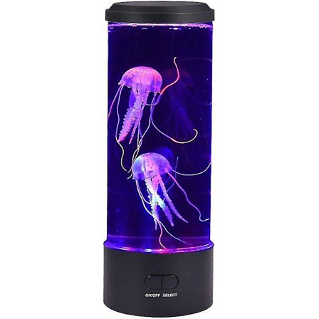 Led Jellyfish Lava Lampe Multicolor, Nattelys Usb Opladning Ty