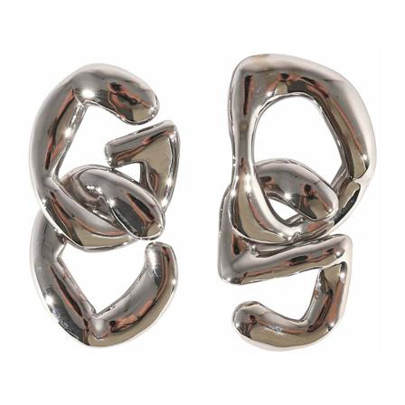Gcds Earrings Grå, Dame Øreringe, Størrelse: ONE Size