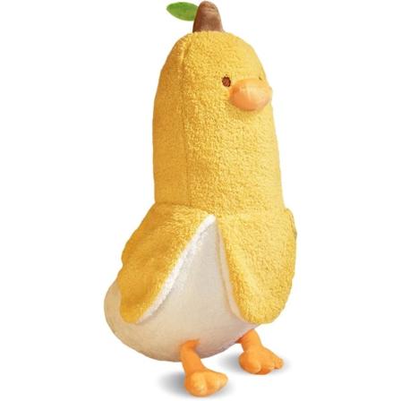Banana Duck Plysch Söt Anka Gosedjur Kasta Plysch Doll Toy Mjuk kram kudde (gul, 19,7")