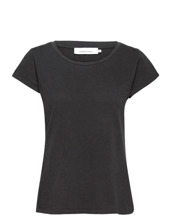 Liss Ss Gd 3174 T-shirt Top Sort Samsøe Samsøe