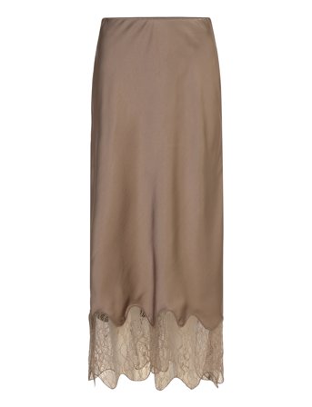 Dante6 | Dante6-Amour Satin Lace Detail Skirt | 42