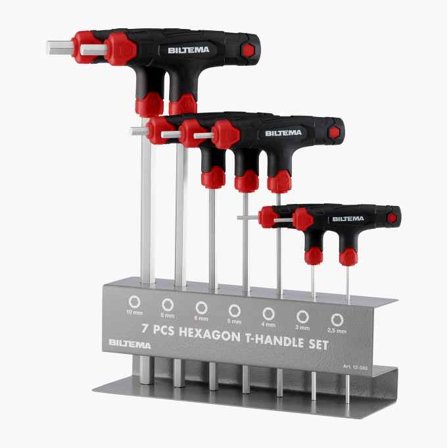Insexnycklar med T-handtag 7 st. - Biltema