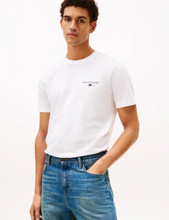 Tommy Hilfiger Brand Love Small Hilfiger Tee - White - S