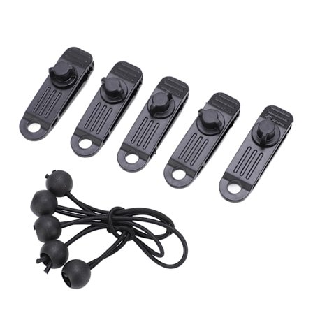 5 kpl Tarp-kiinnikkeitä ja pallo-kumilenkkejä Ulkokäyttöön Vahva Elastisen Narun Sarja Katokselle Tarpp-teltalle