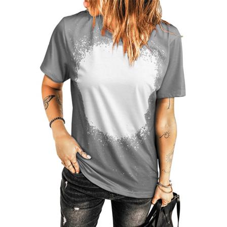Dam T-shirts Tie Dye Gradient Hole Digital 3d Printing Summer