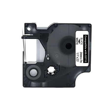 Tape 24mm Svart på Vit - Lyreco - Kontorsmaskiner - Märkmaskiner och tape - Tape - Dymo D1