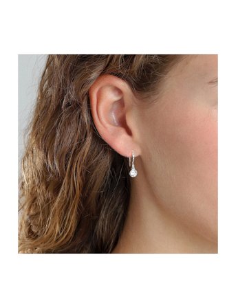 Pilgrim Lucia Recycled Crystal Earstuds - Silver - ONE SIZE