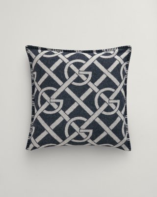 GANT - Pynteputetrekk med monogram-mønster 50x50cm evening blue