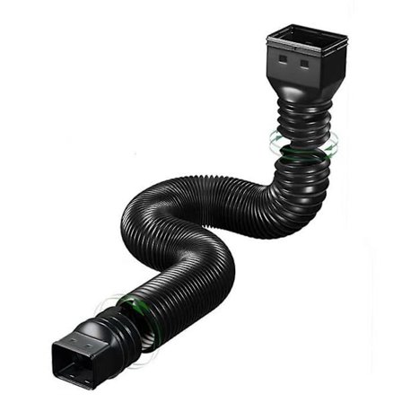 Syöksytorven jatkeet, joustava syöksytorven viemärin jatke 3x4 tuuman ja 2x3 tuuman liittimillä, jatkettavissa 53 cm:stä 152 cm:iin, ruuvit mukana