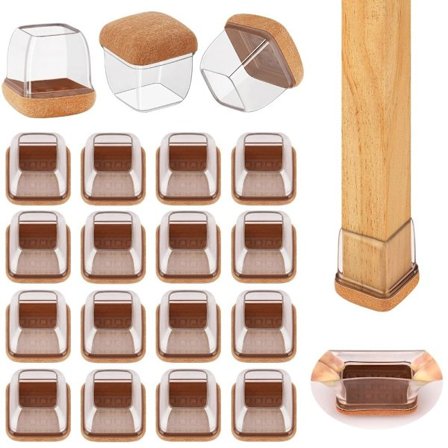 16 STK Stolebenbeskyttere Møbelskydere Møbelbenkapper