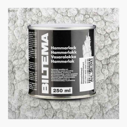 Biltema - Hammerlakk sølvgrå 250 ml