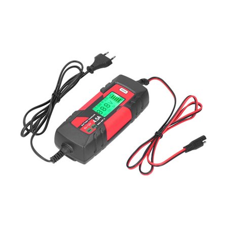 6V 12V Billader Intelligent Automatisk Vedlikeholder med LCD-skjerm SM3 WP 5EU Plugg 220 240V