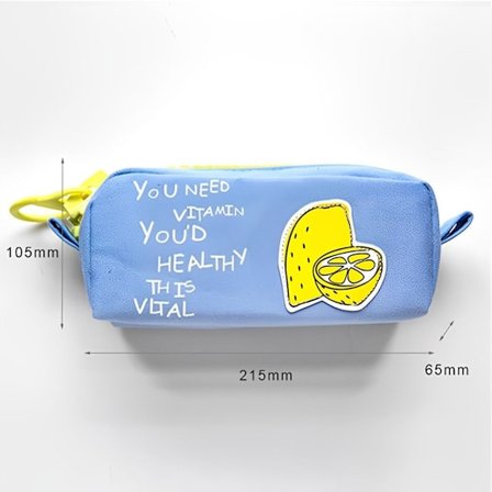 Stor blixtlås Case Cartoon Case CITRON CITRON