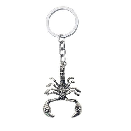 Metal Scorpion Keychain Scorpio Zodiak Horoscope Sign Keyring Key